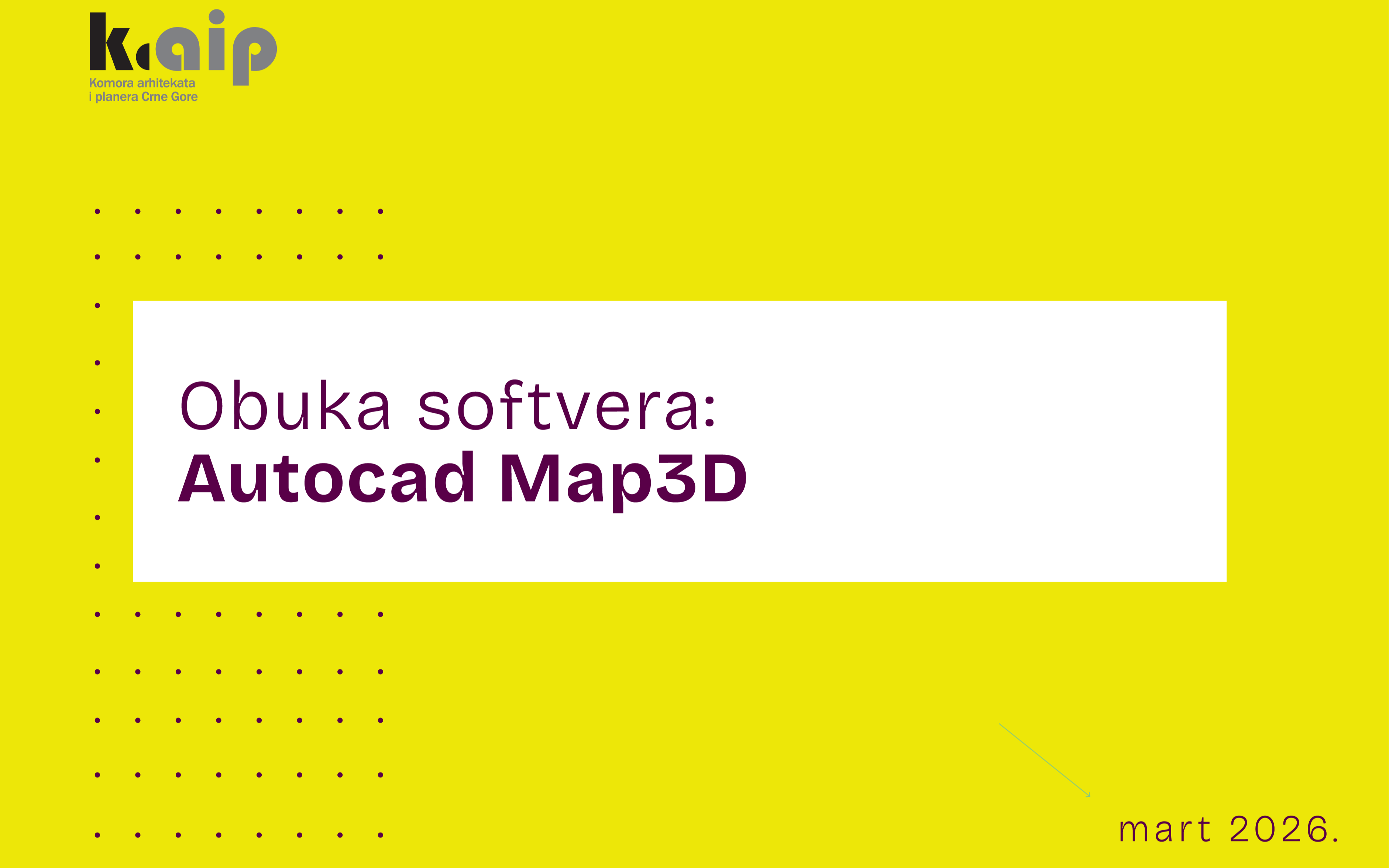 Obuka softvera: Autocad Map3D